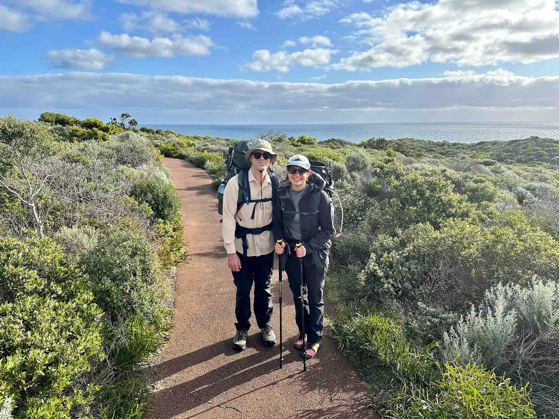 Tom Lucey & Julia D’Orazio on the Cape To Cape Track
