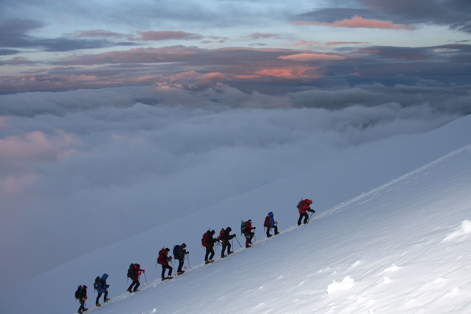 Summiting Mt Elbrus