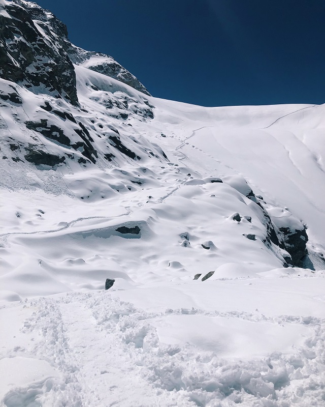 The route to Mera Peak High Camp from Khare