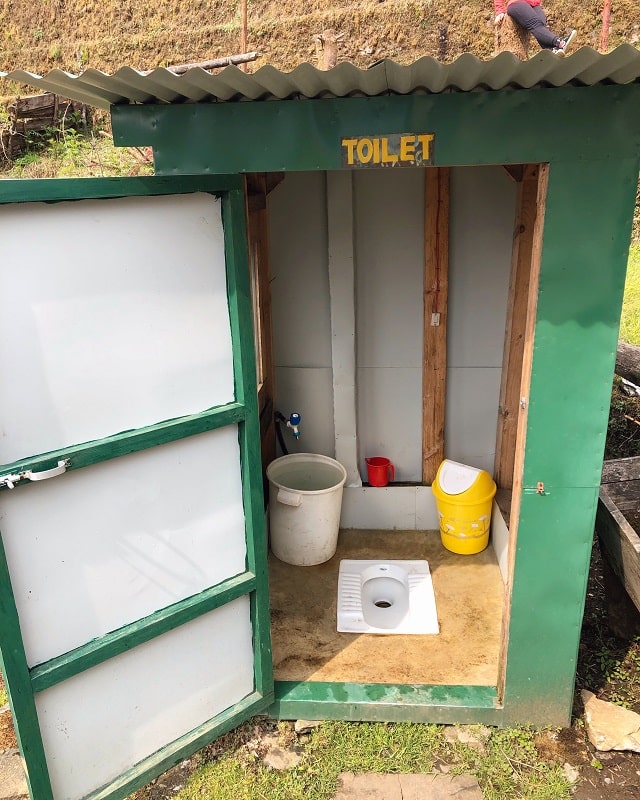 The typical basic toilet facilities
