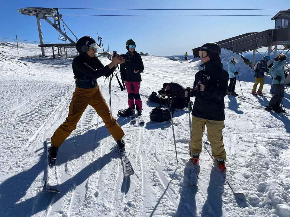 Behind the scenes on Making It on the ski slopes Behind the scenes on Making It on the ski slopes