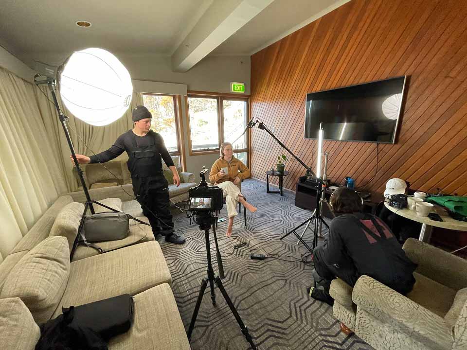 Behind the scenes on Making It in the interview room Behind the scenes on Making It in the interview room