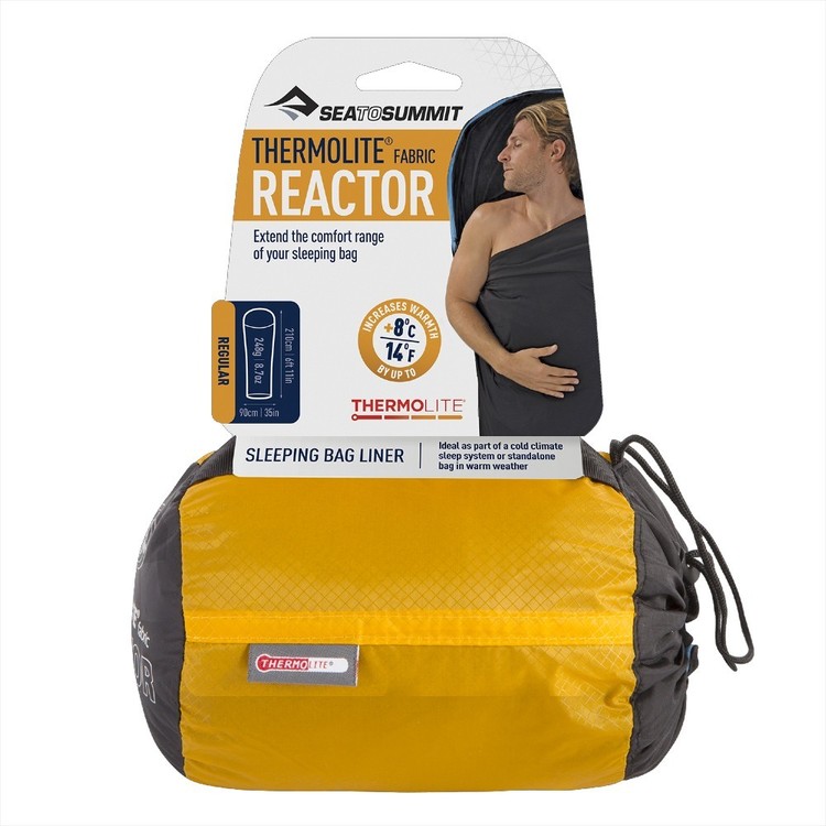 Sea to Summit THERMOLITE® Reactor Sleeping Bag Liner Black Regular