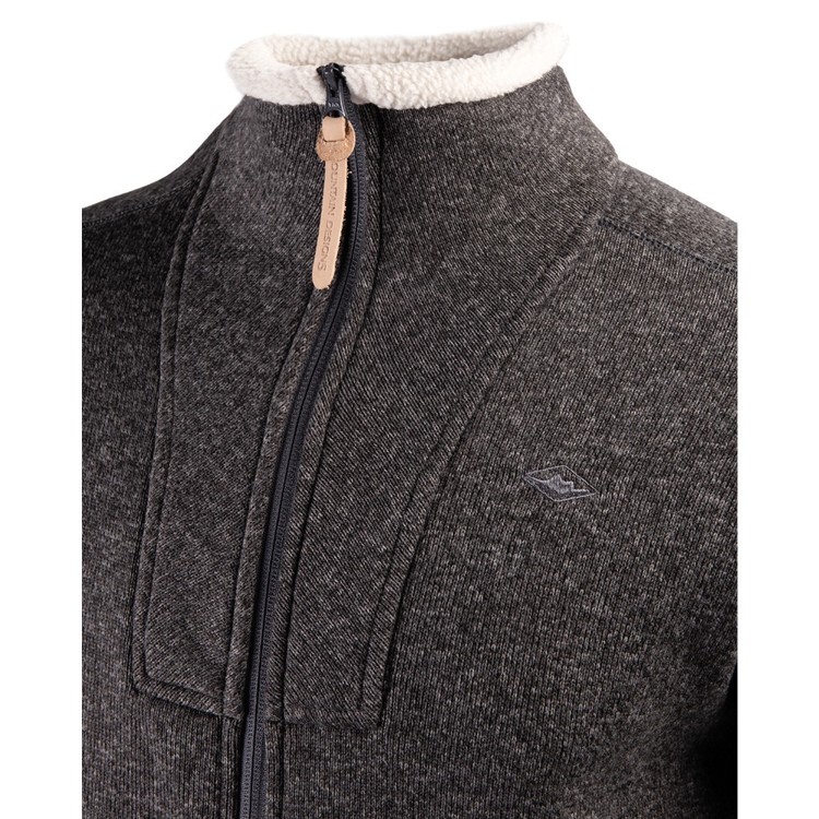 Men's Newhalen Full Zip Fleece Jacket Charcoal X Small