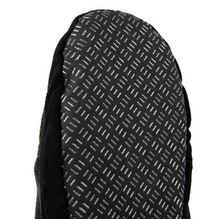 Adult Unisex Bearfoot Fleece Booties Black