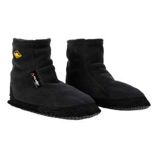 Adult Unisex Bearfoot Fleece Booties Black