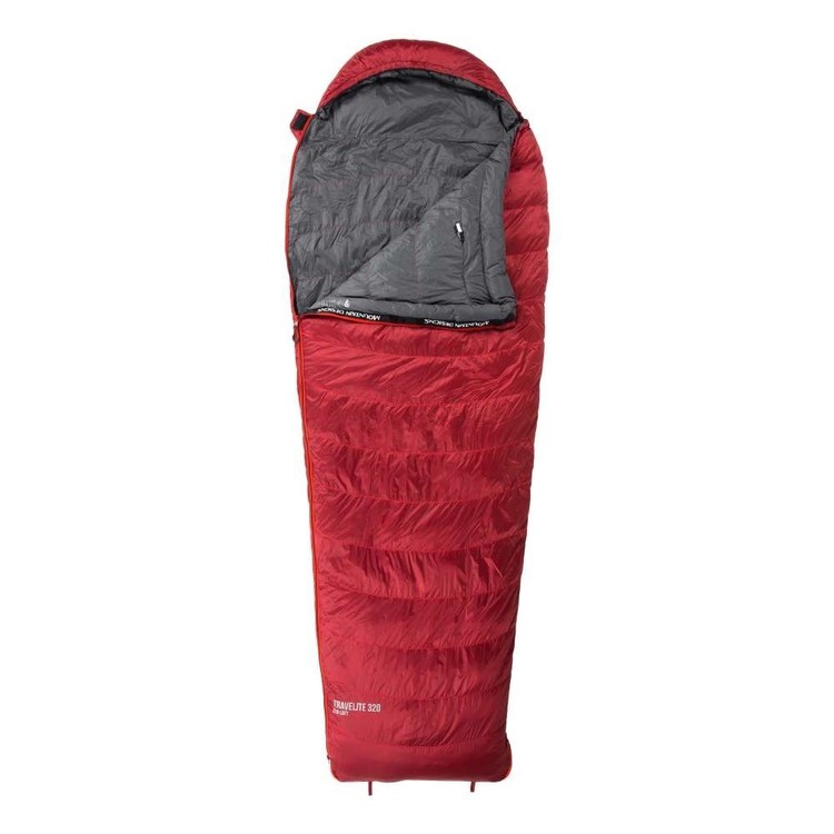 Travelite 320 Down Sleeping Bag Red Dahlia Right Zip Travelite 320 Down Sleeping Bag Red Dahlia Right Zip