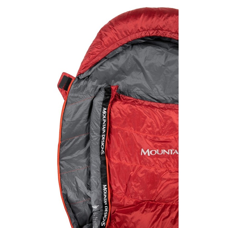 Travelite 320 Down Sleeping Bag Red Dahlia Right Zip Travelite 320 Down Sleeping Bag Red Dahlia Right Zip