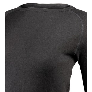 Unisex Polypro Long Sleeve Top Black