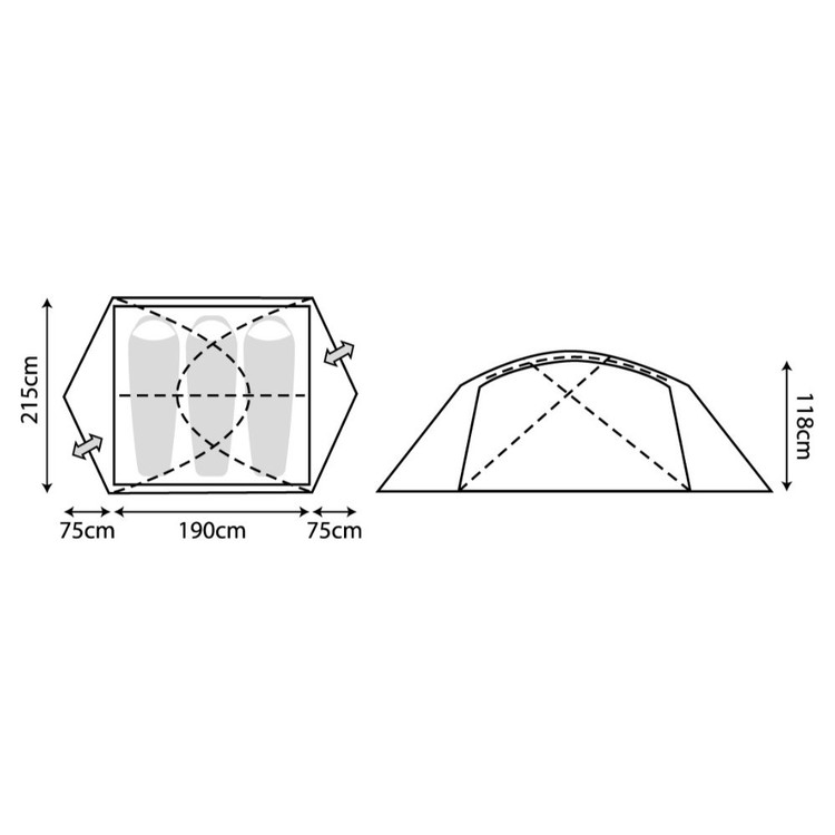 Geo 3-Person Tent Treetop Geo 3-Person Tent Treetop