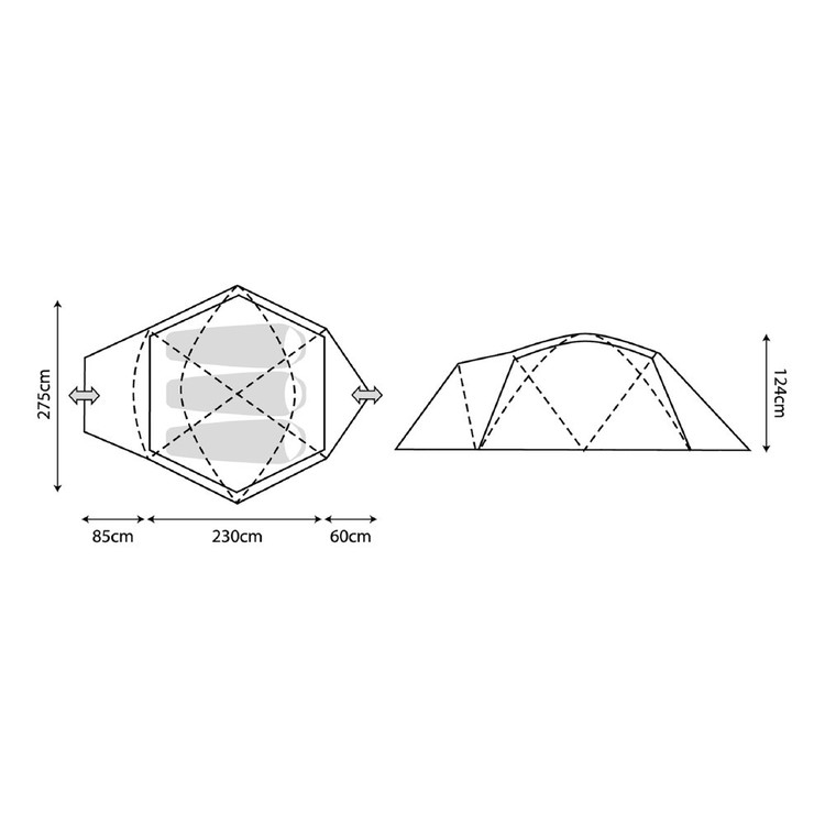 Alpine Bunker 3-Person Tent Lemon Chrome Alpine Bunker 3-Person Tent Lemon Chrome
