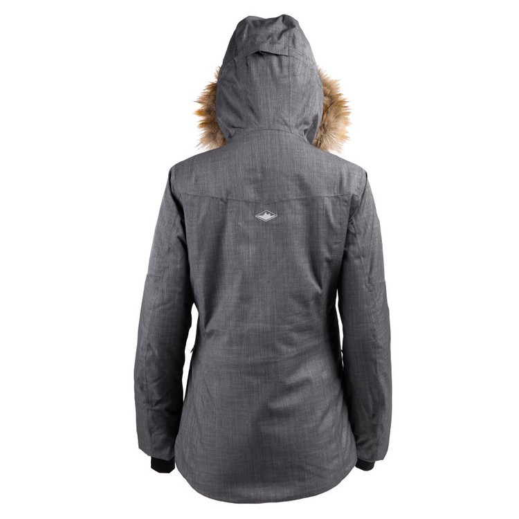 Women's Snowfall Insulated Snow Jacket Charcoal