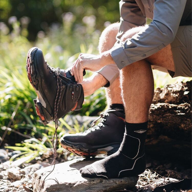Unisex Hiking Plus Merino Socks Charcoal Unisex Hiking Plus Merino Socks Charcoal