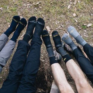Unisex Hiking Plus Merino Socks Charcoal Unisex Hiking Plus Merino Socks Charcoal