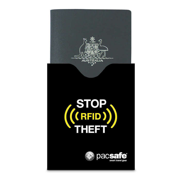 Pacsafe RFIDsleeve 50 RFID-Blocking Passport Protector Black