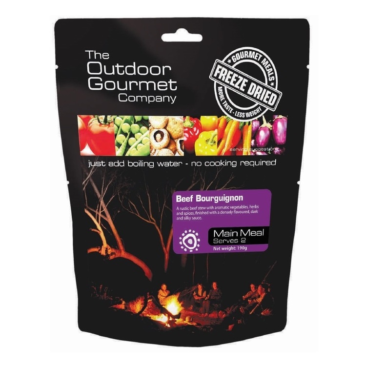 The Outdoor Gourmet Company Beef Bourguignon Double Serve Natural Double