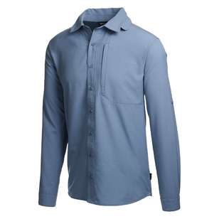 Men's Hancock Long Sleeve Shirt Mid Blue
