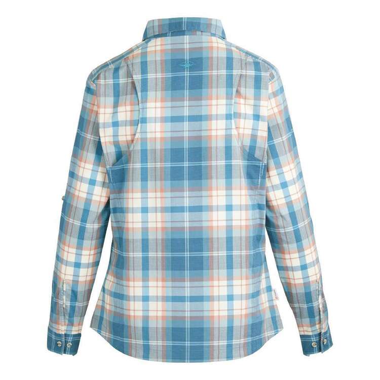 Women's Kalamina Long Sleeve Shirt Blue Check