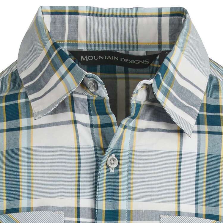 Men's Jamison Long Sleeve Shirt Blue & Mustard Check