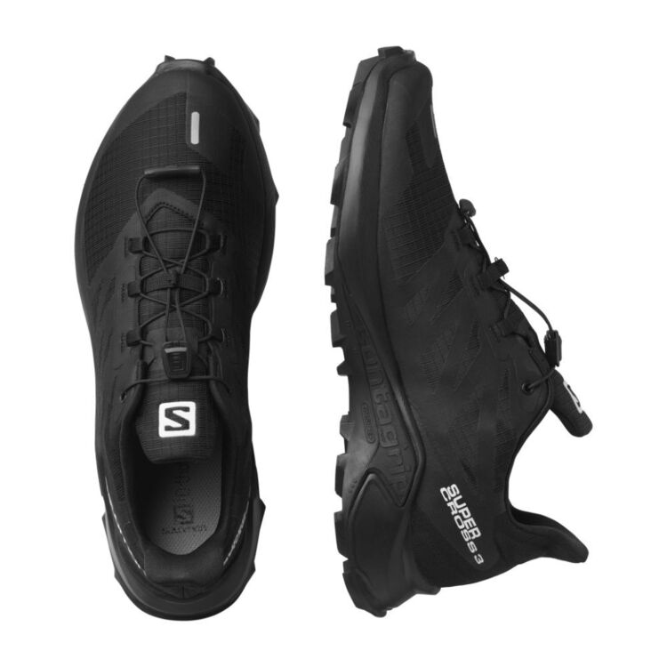 Salomon Men's Supercross 3 Shoes Black & Black 9.5