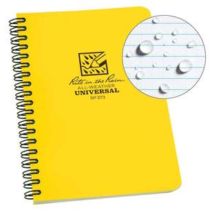 Rite In The Rain Side Spiral Notebook 4.625x7 Yellow