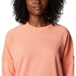 Columbia Women's Lodge™ French Terry Crew Pullover Coral