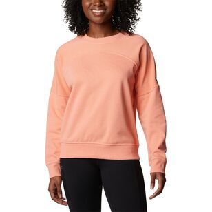 Columbia Women's Lodge™ French Terry Crew Pullover Coral