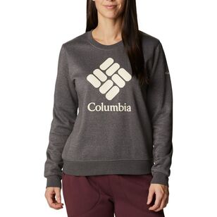 Columbia Women's Trek™ Graphic Fleece Crew Pullover Charcoal Heather