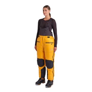 Unisex Pro Elite Alpine Down Salopettes Yellow & Black