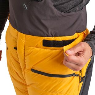 Unisex Pro Elite Alpine Down Salopettes Yellow & Black