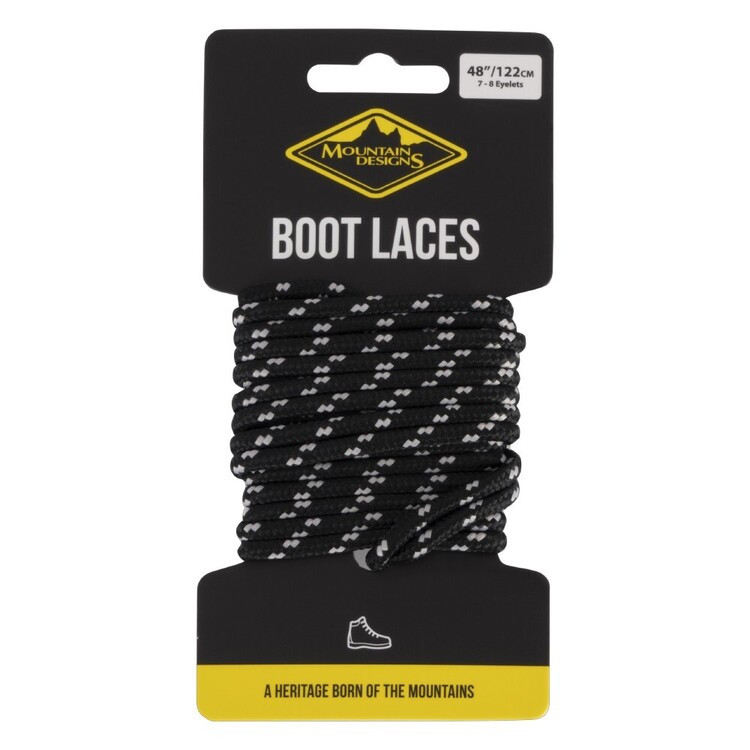 Boot Laces Black & Grey Boot Laces Black & Grey