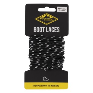 Boot Laces Black & Grey
