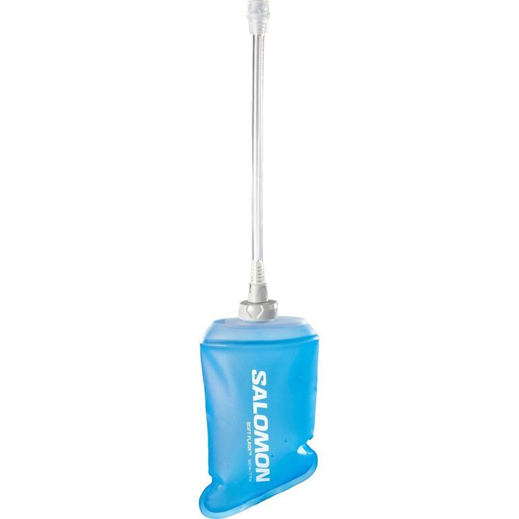 Salomon 500mL/8oz Soft Flask 28 Straw Clear Blue 2 L