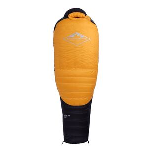 Pro Elite Alpine 1500 Down Sleeping Bag Black & Yellow Left Zip