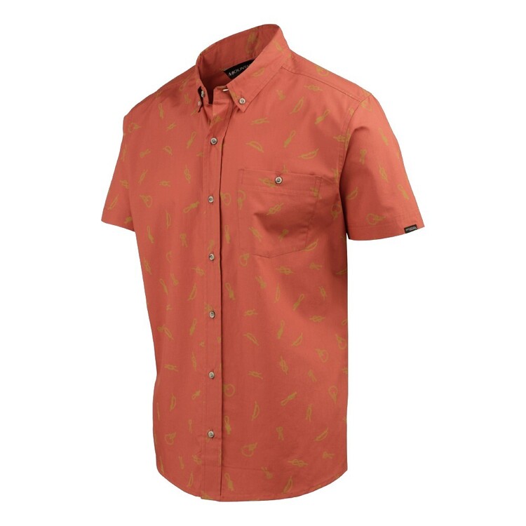 Men's Clay Tonga Short Sleeve Shirt Clay & Knot L Men's Clay Tonga Short Sleeve Shirt Clay & Knot L