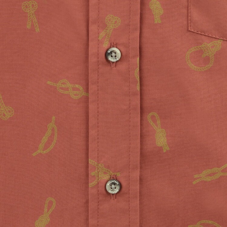 Men's Clay Tonga Short Sleeve Shirt Clay & Knot L Men's Clay Tonga Short Sleeve Shirt Clay & Knot L
