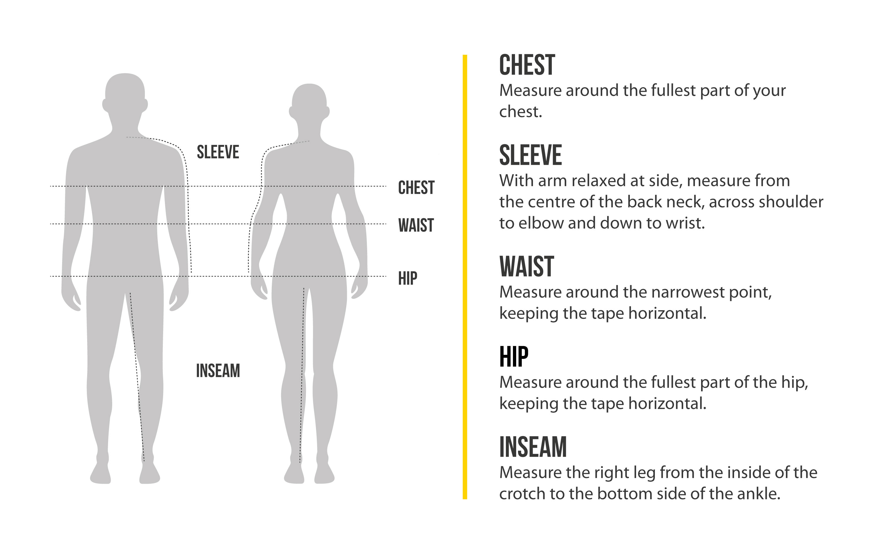 Mountain Designs Men's Size Guides Mountain Designs Men's Size Guides