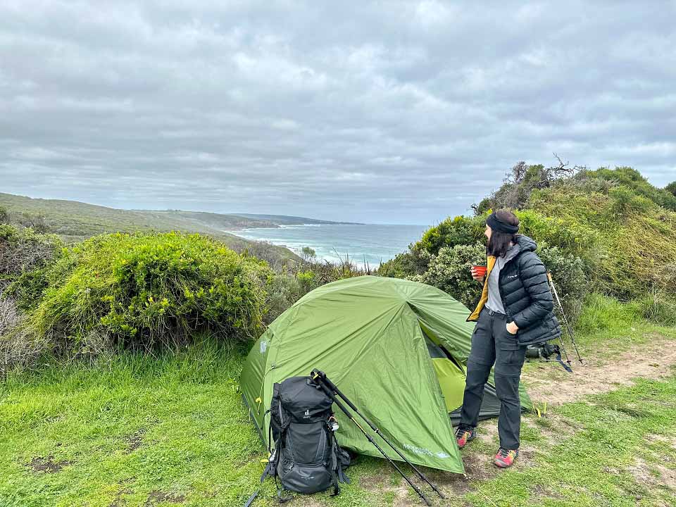 Geo 2-Person Tent set up in the Margaret River region Geo 2-Person Tent set up in the Margaret River region