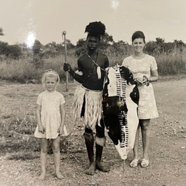Karen Loudon in South Africa as a child