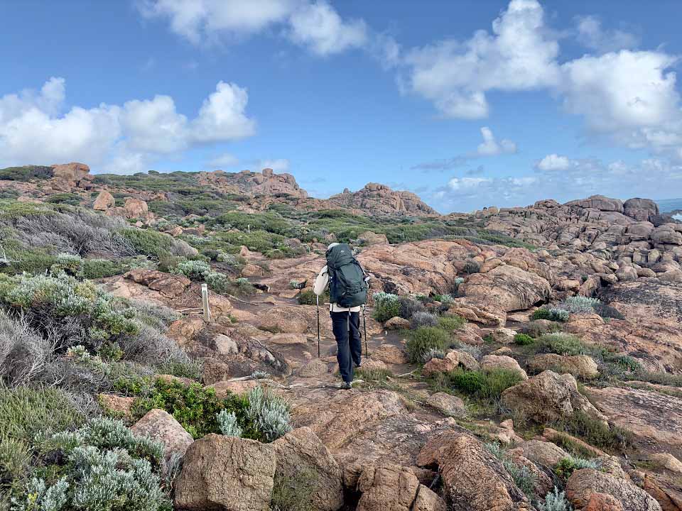 Tom Lucey on the rocky roads of the Cape To Cape Track