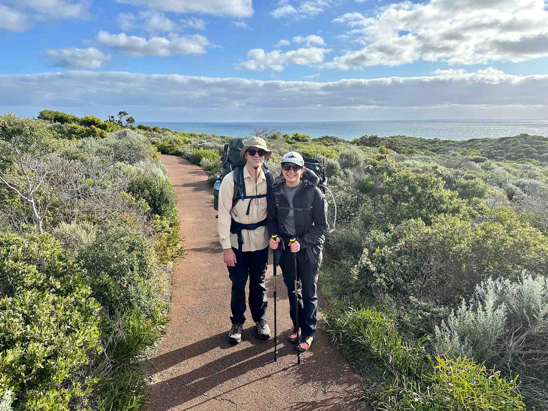 Tom Lucey & Julia D’Orazio on the Cape To Cape Track Tom Lucey & Julia D’Orazio on the Cape To Cape Track