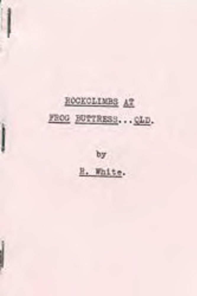 Rick's Second Frog Buttress Climbing Guide Rick's Second Frog Buttress Climbing Guide