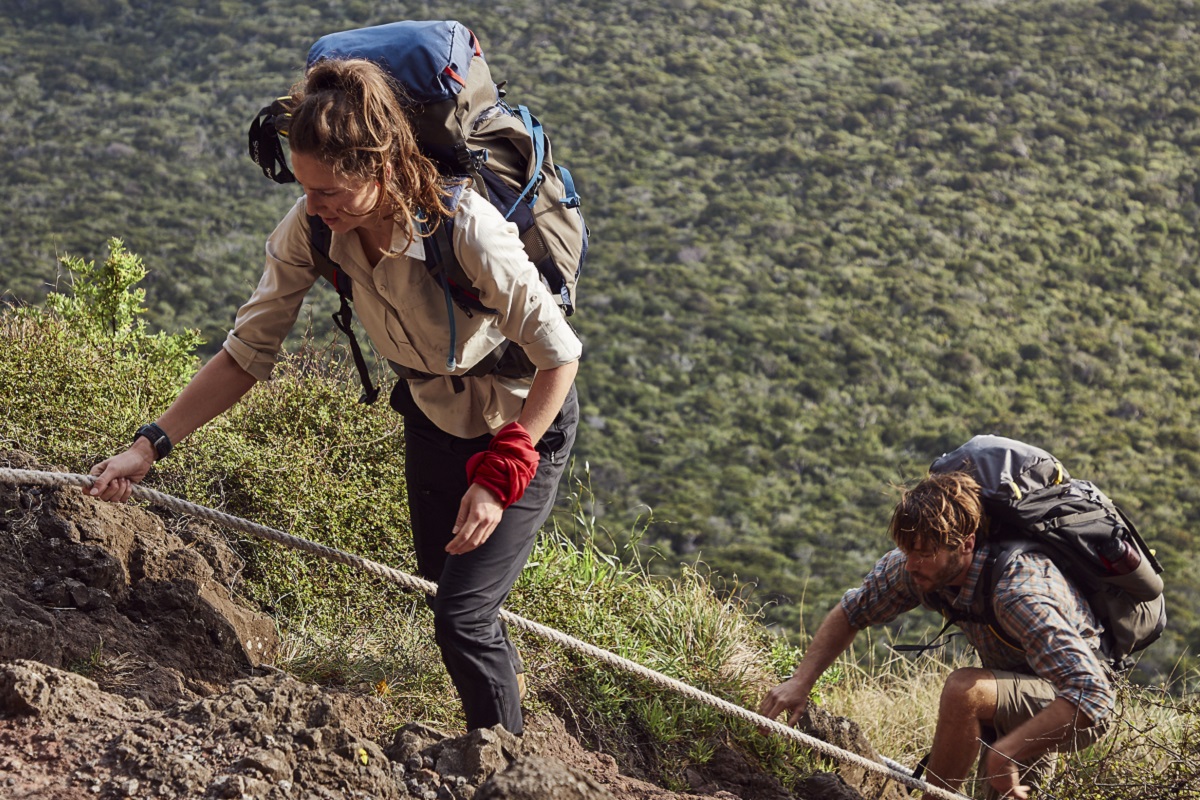 Hiking gear for a mountain trip