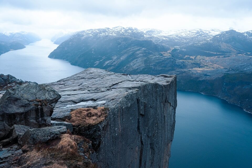 Spectacular views from the 604-metre-high cliff Spectacular views from the 604-metre-high cliff
