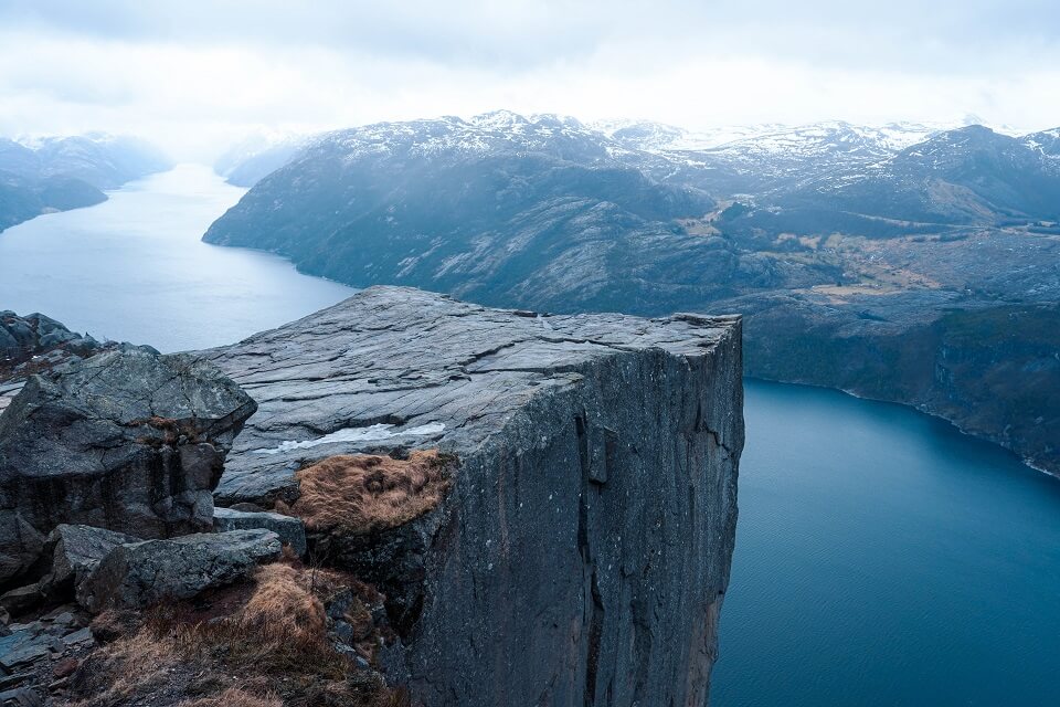 Spectacular views from the 604-metre-high cliff