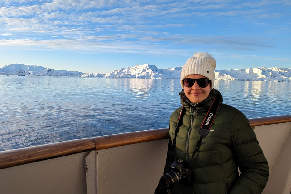 Ari Comben in the Antarctica region Ari Comben in the Antarctica region