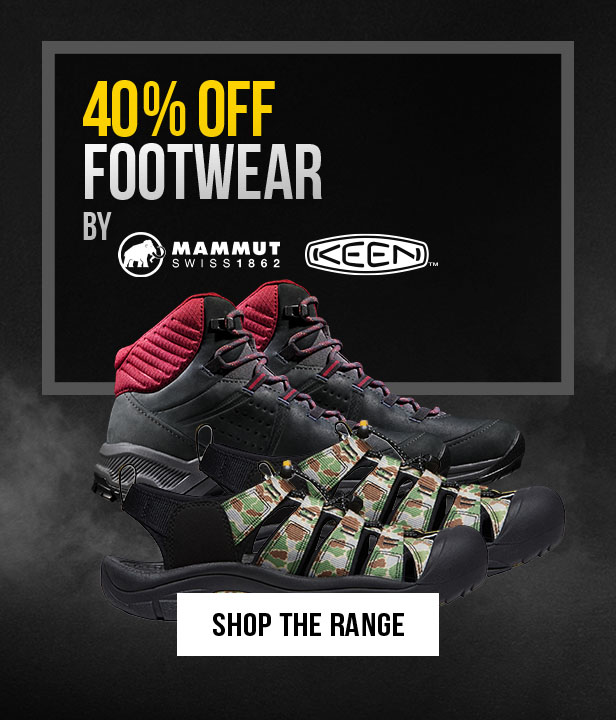40% Off Footwear By Mammut & Keen
