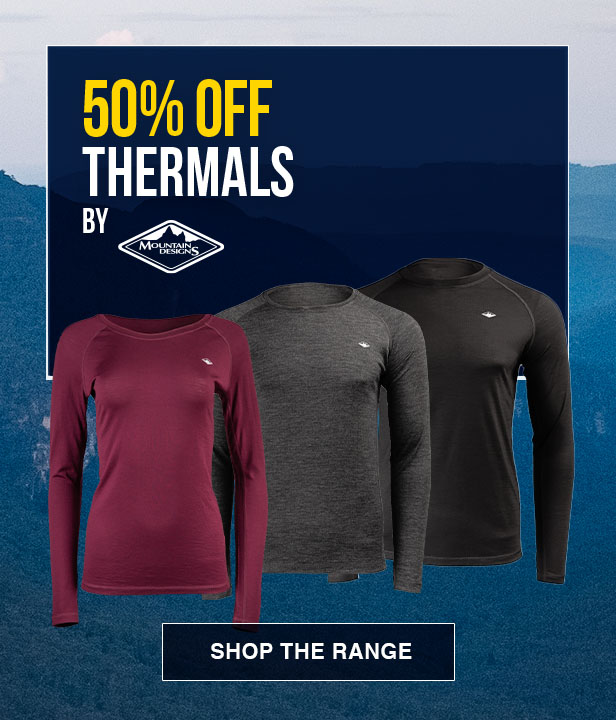 50% Off Thermals By Mountain Designs