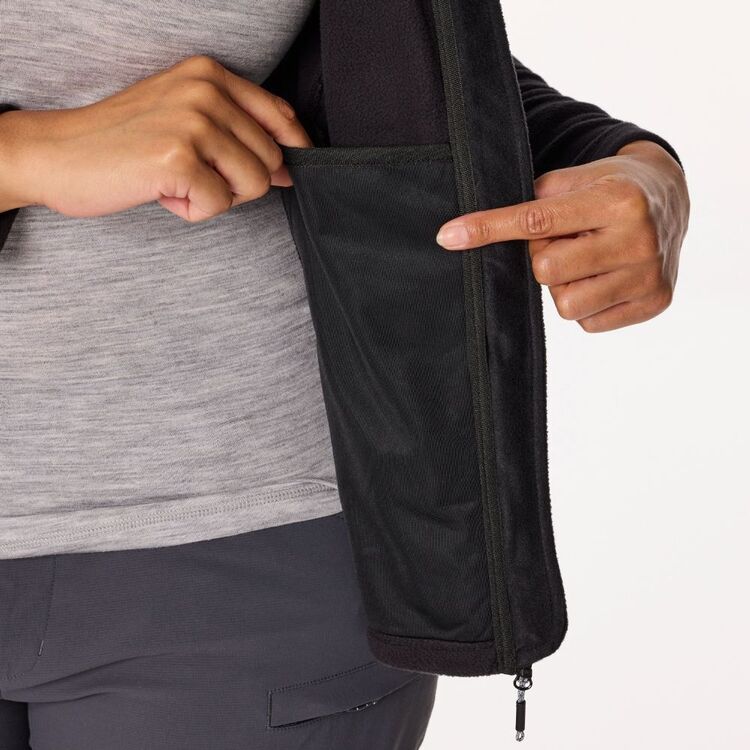 Women's Navis Full Zip Fleece Jacket Black Women's Navis Full Zip Fleece Jacket Black