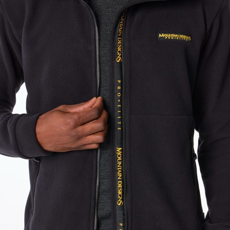Men's Pro Elite Climber Full Zip Fleece Jacket Black Men's Pro Elite Climber Full Zip Fleece Jacket Black